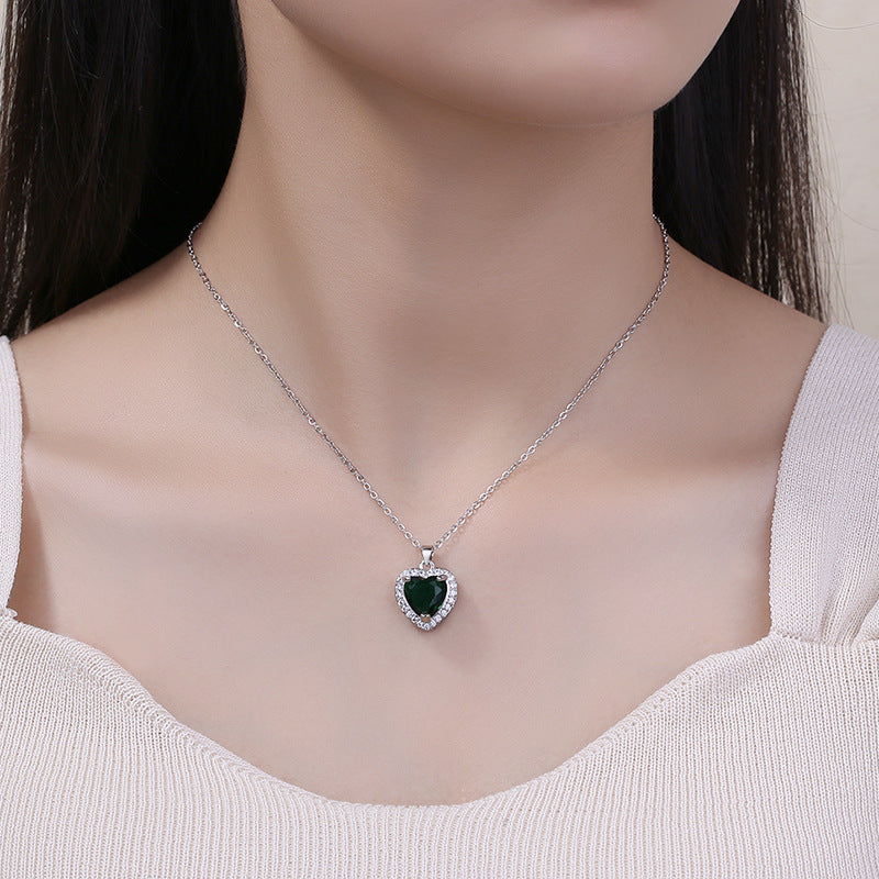 Colliers complets avec pendentif en forme de cœur personnalisé Titanic classique pour femmes