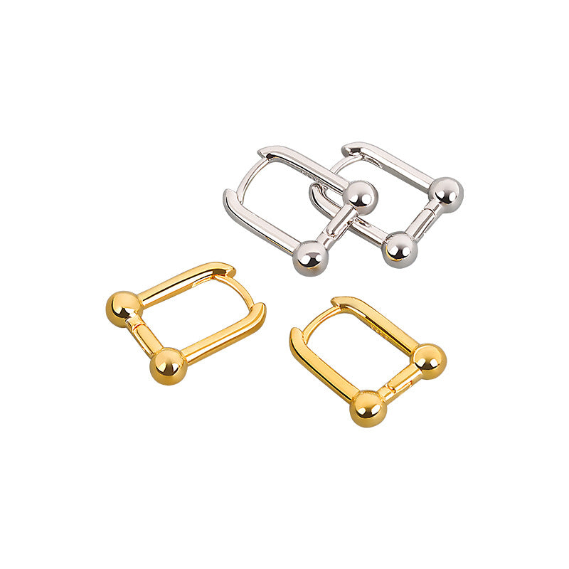 Creative U-shaped Gold High Quality Retro Earrings