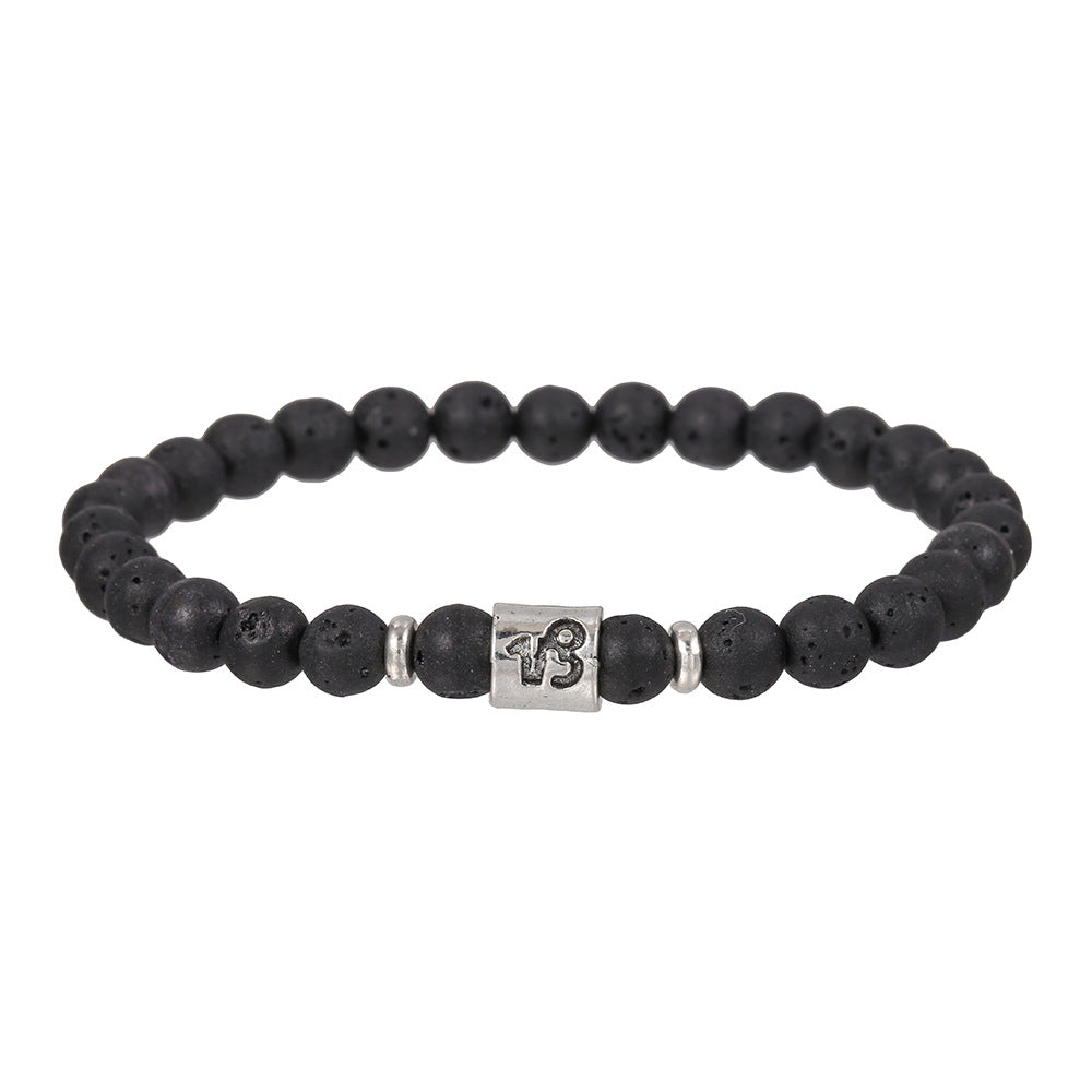 Men's Elastic Couple Handmade Beaded Send Valentine Bracelets