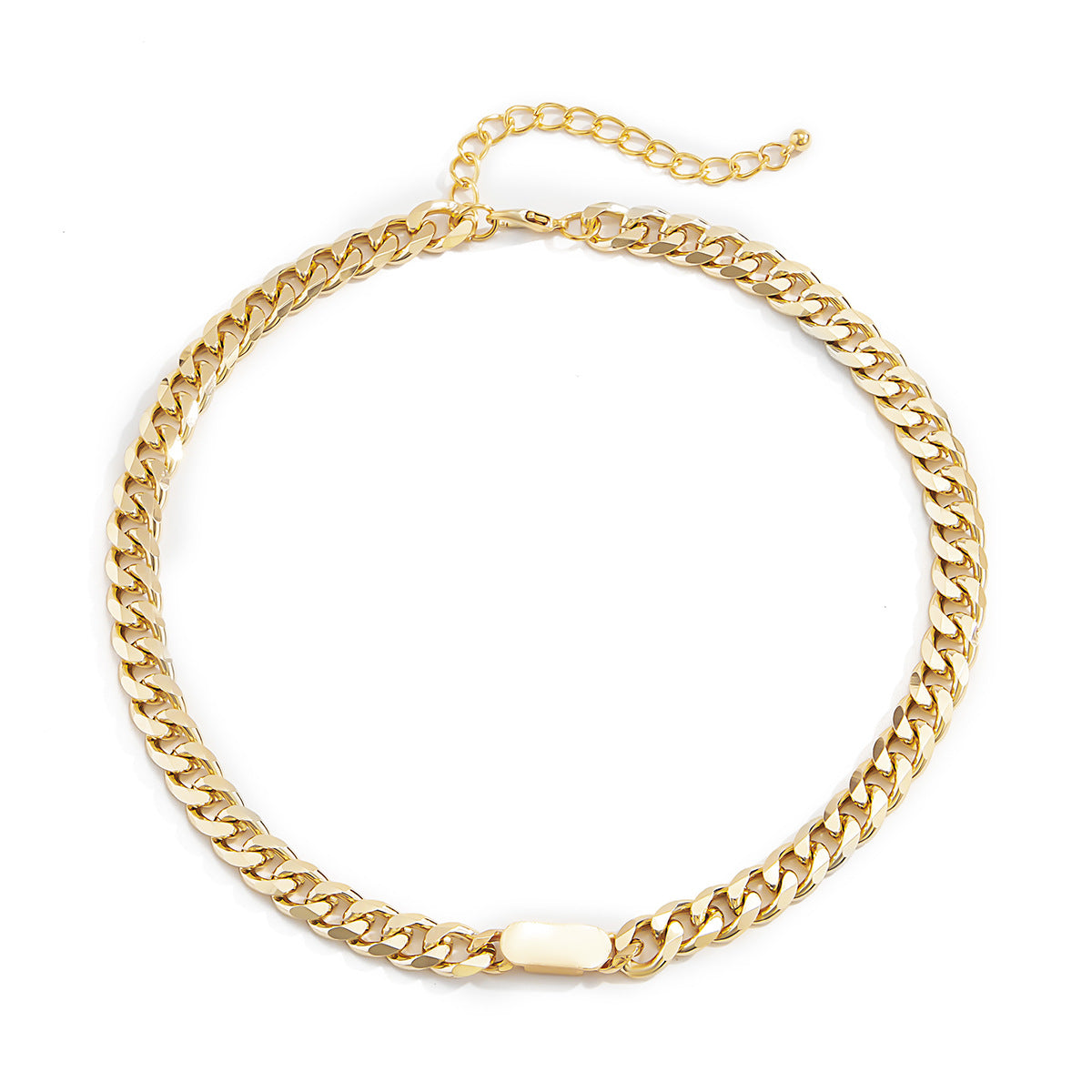 Colliers à boucle en métal de personnalité Simple géométrique de rue Cool à la mode