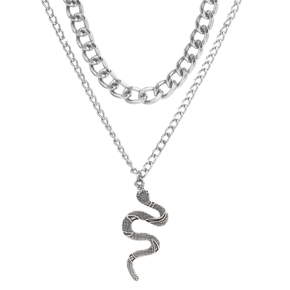 Women's Hip Hop Punk Thick Chain Snake Necklaces
