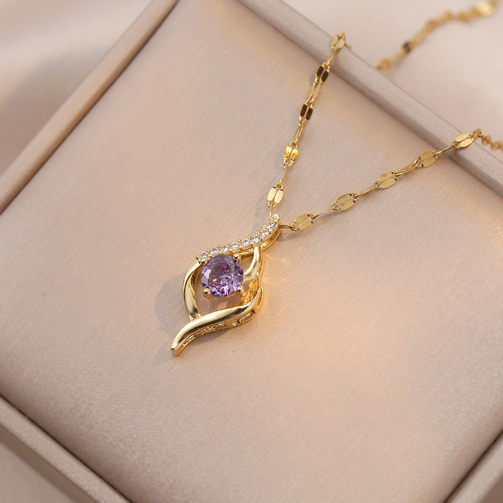 Women's Sight Niche Accessories Simple Temperament Titanium Necklaces