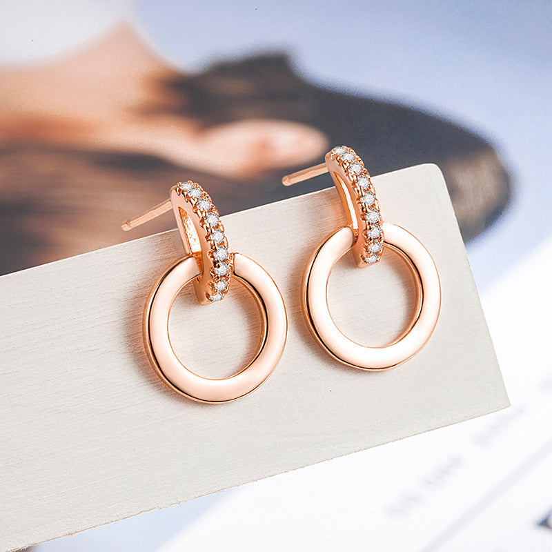 Irresistible Na Bi Sier Needle Han Earrings
