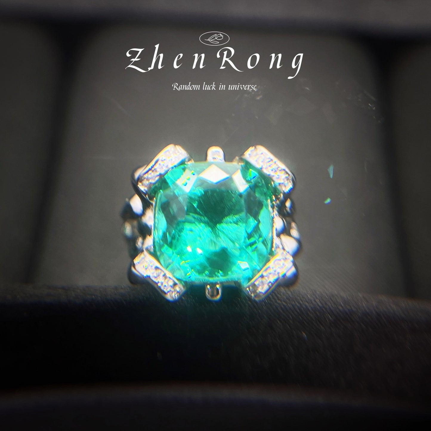 Topaz Blue Large Carat Emerald Split Diamond Amethyst Yellow Rings