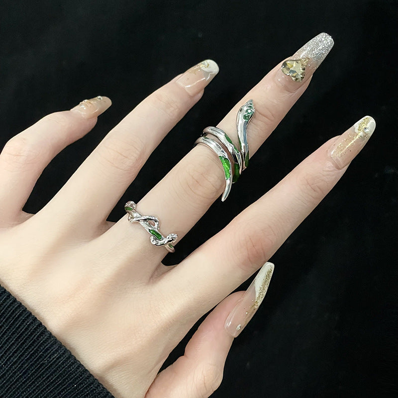 Snake High-grade Female Cold Style French Personalized Opening Rings