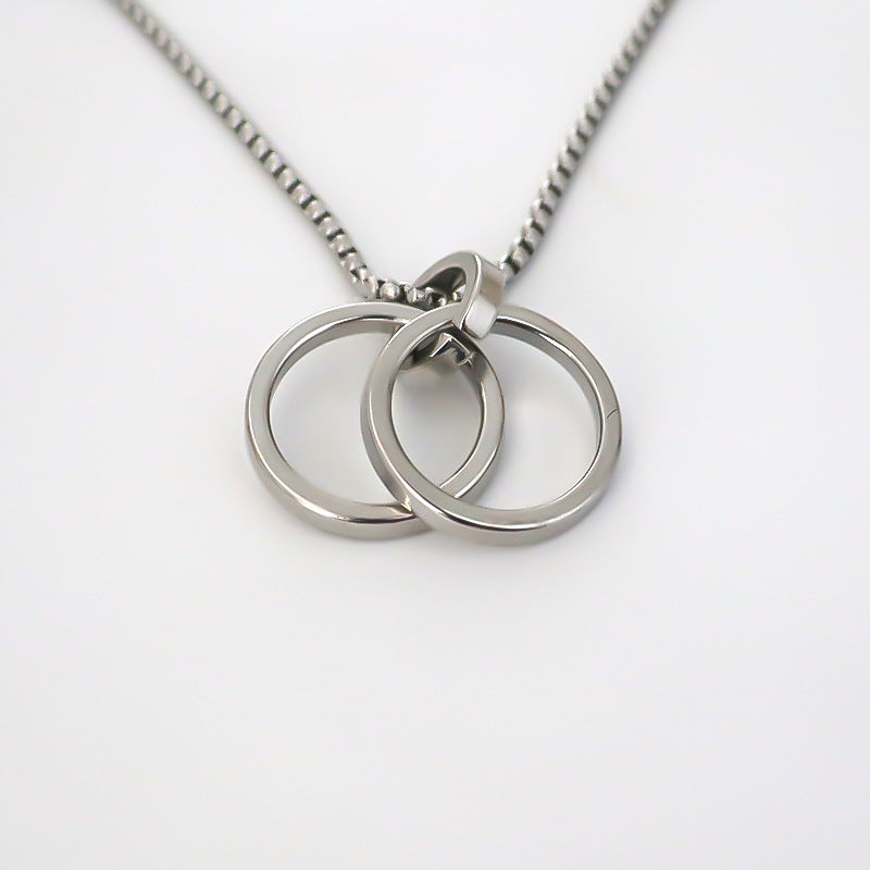 Colliers de rue à double pendentif en alliage personnalisé en acier inoxydable