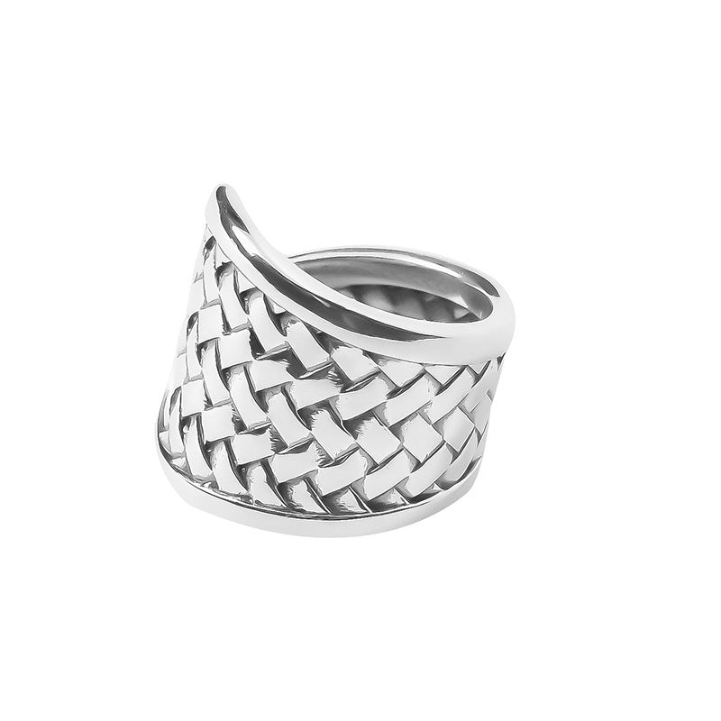 Offene Hip-Hop-Ringe im Retro-Stil für Damen mit eleganter Skala