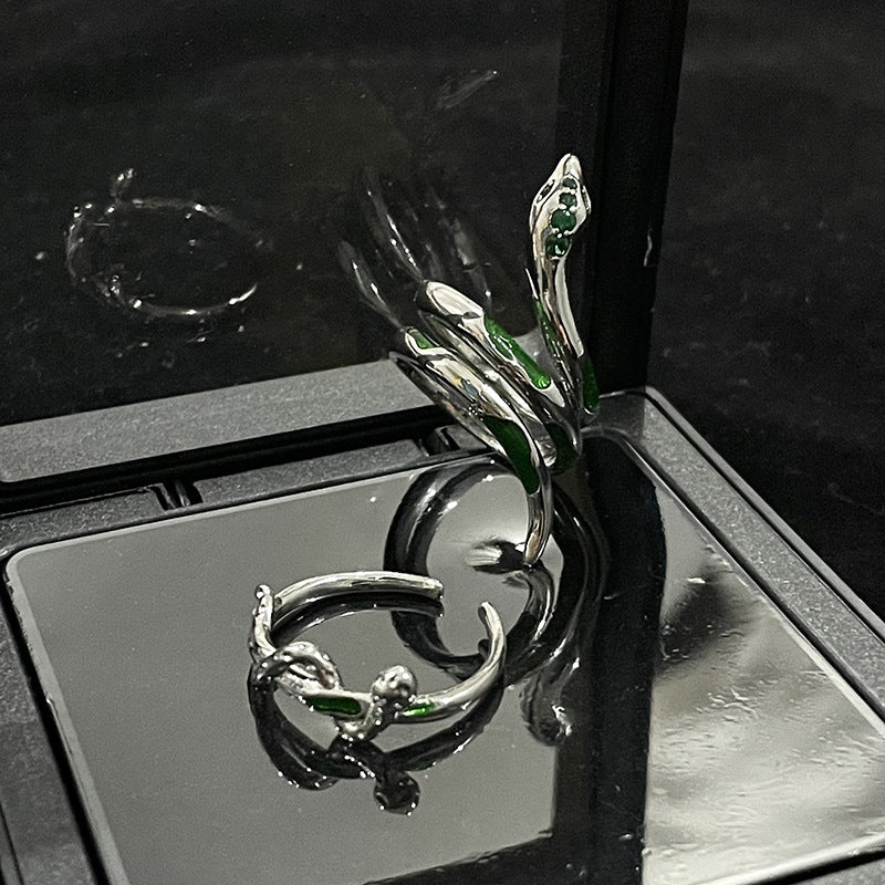 Snake High-grade Female Cold Style French Personalized Opening Rings