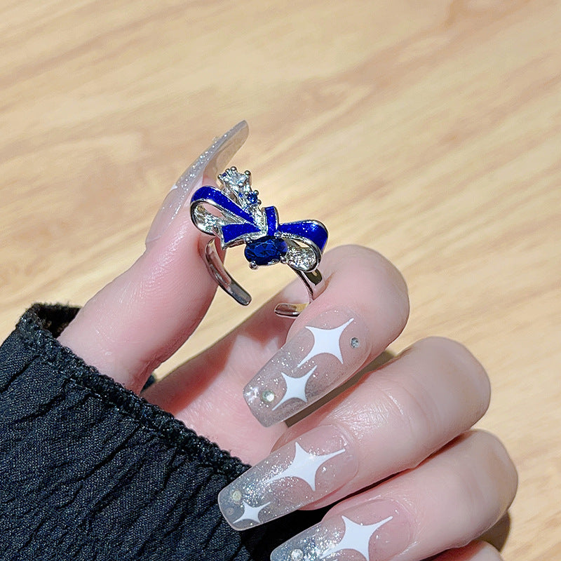 Women's Open Cold Wind Design French Style Rings