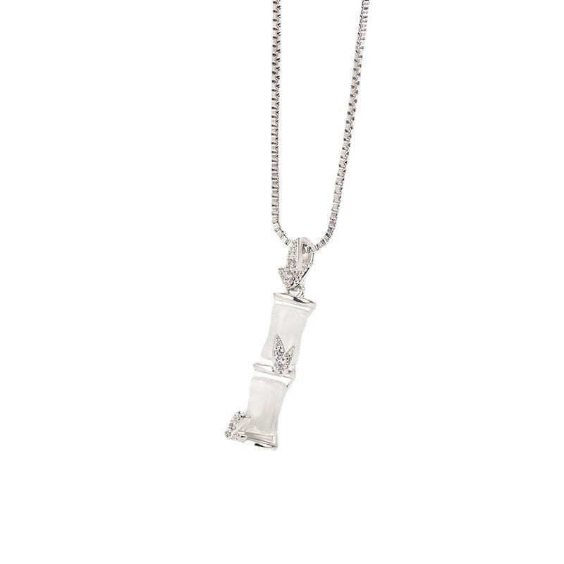 Women's Bamboo Joint Pendant Cold Style Clavicle Chain Necklaces