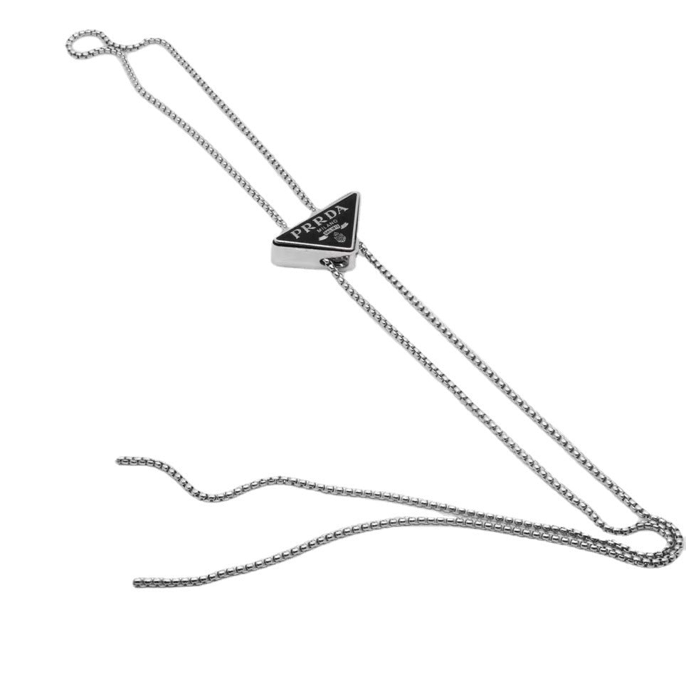 Colliers de pull pour femmes, hommes et Triangle inversé, chaîne de taille réglable, conception de Niche