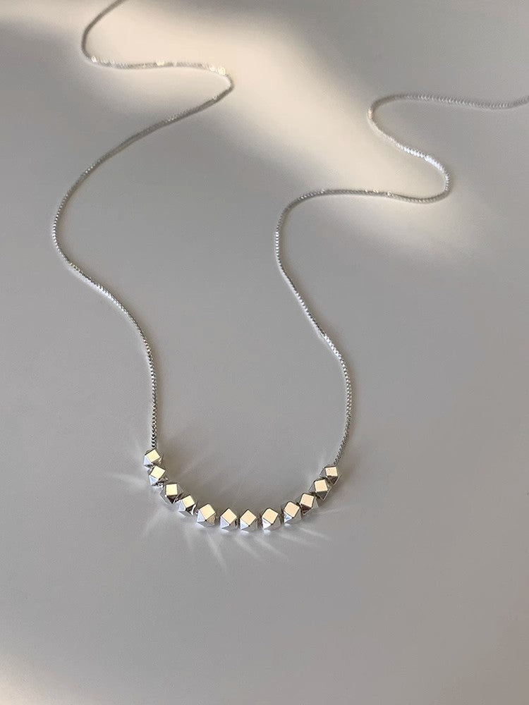 Petits morceaux de colliers en chaîne de clavicule simples en argent