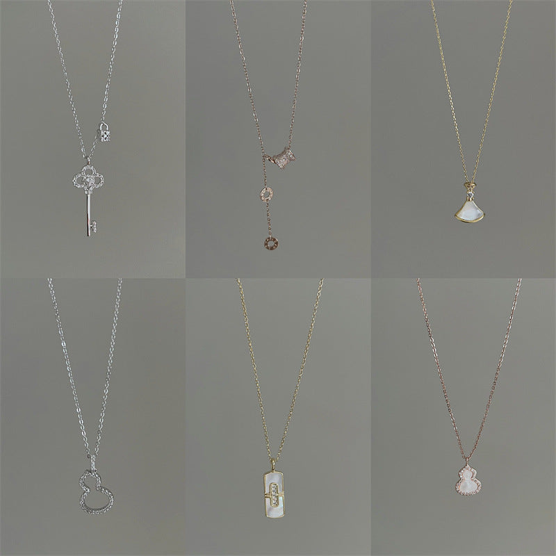 Colliers de tempérament de luxe pour femmes, de haute qualité, au design de niche