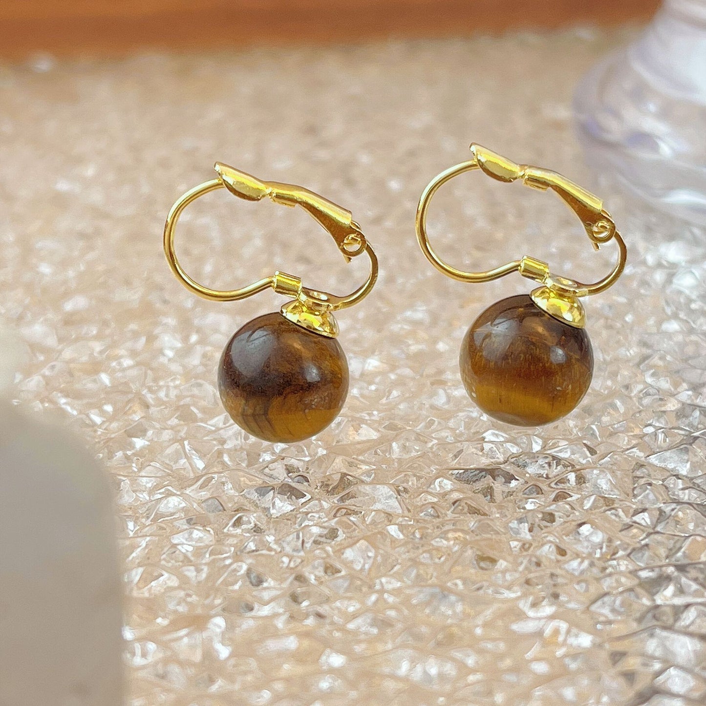 Sense Tigereye Ear Clip Retro Temperament Rings