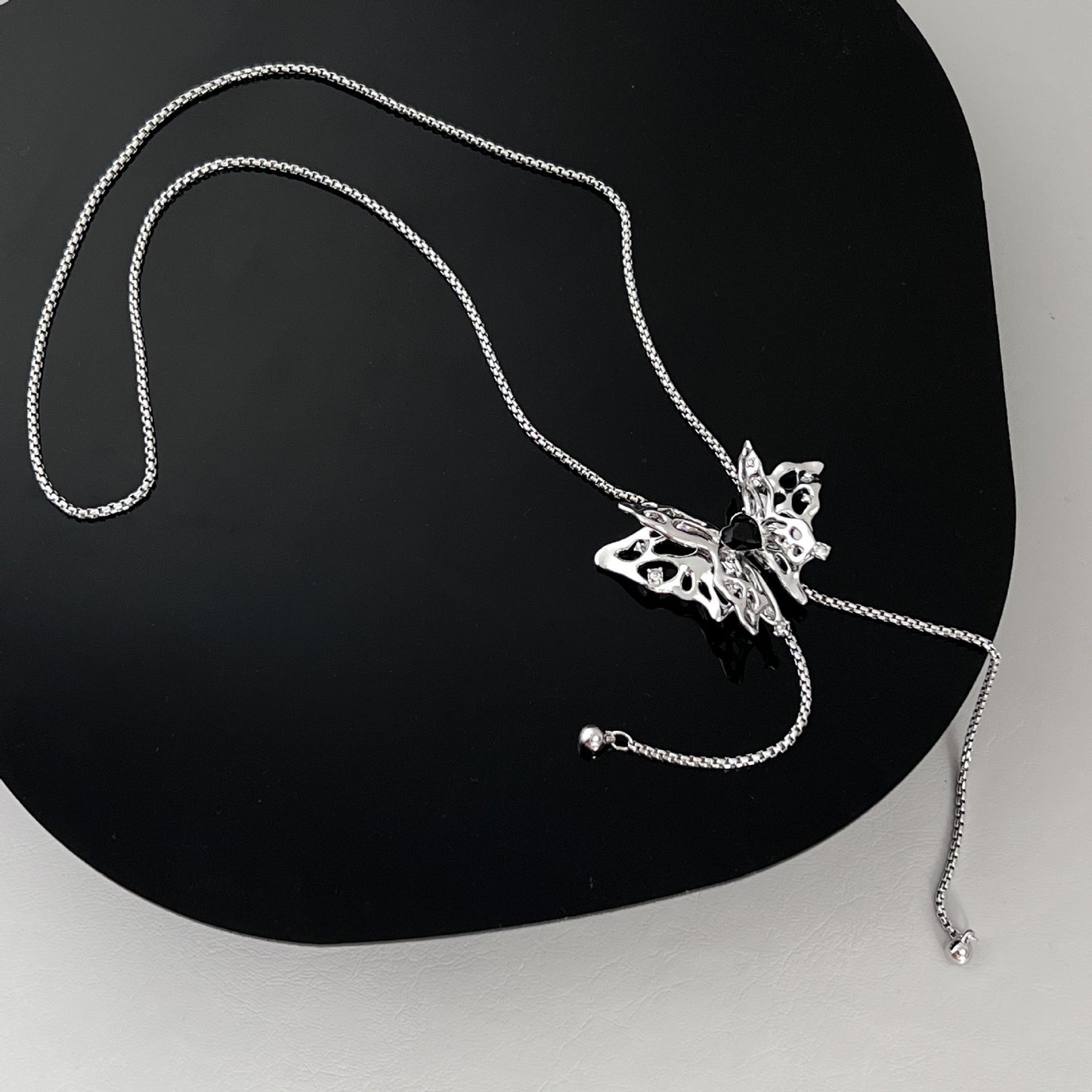 Butterfly Sweater Chain Long Simple Coat Necklaces