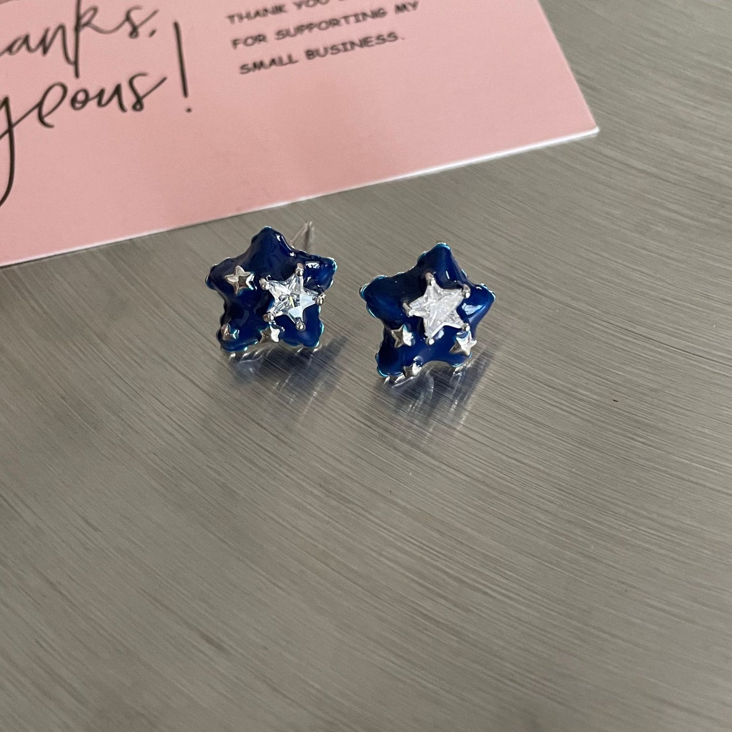 Star Zircon Ear Niche Design Personalized Earrings