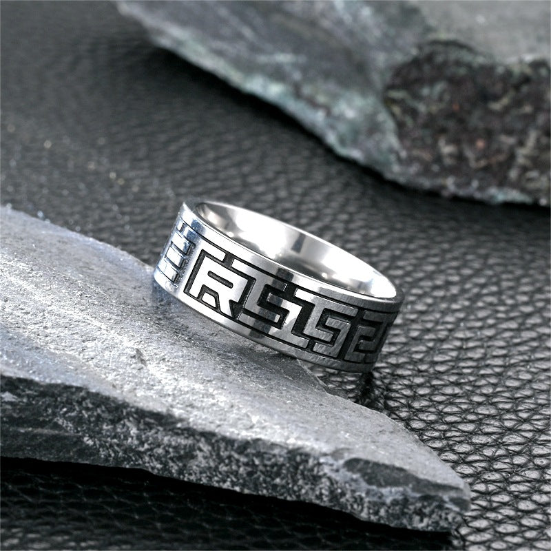Men's Style Hand Jewelry Handsome Trendy Fashionable Rings