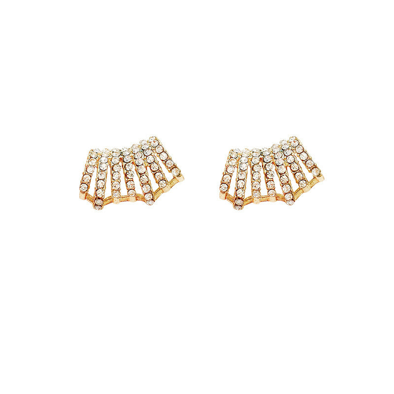 Women's High-grade Light Luxury Full Diamond Fashionable Earrings