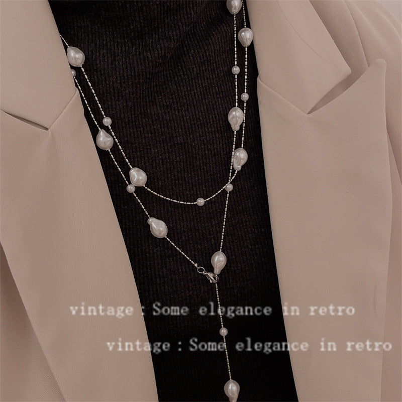 Colliers de mode rétro de luxe doux de conception de niche