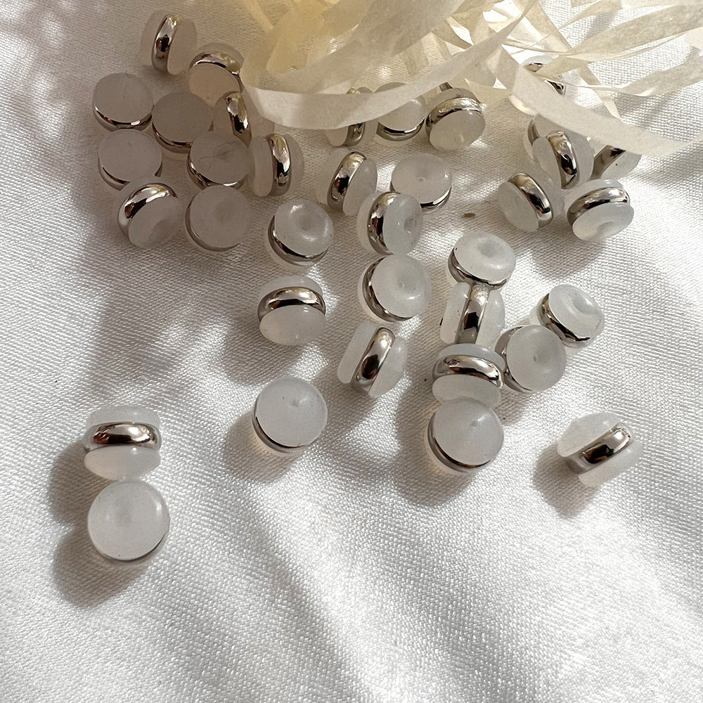 Transparent Plastic Stainless Steel Ear Plug Penh Hamburger Rings