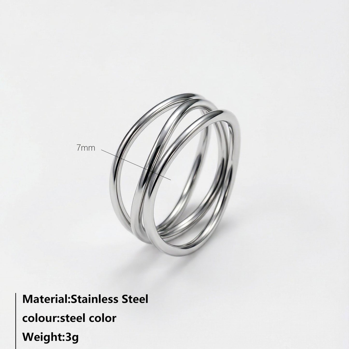 Style Simple Design Personalized Cold Retro Index Ring