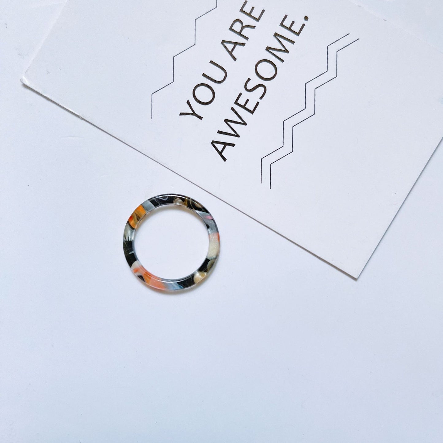 Acrylic Acetate Simple Fashion Young Personalized Rings