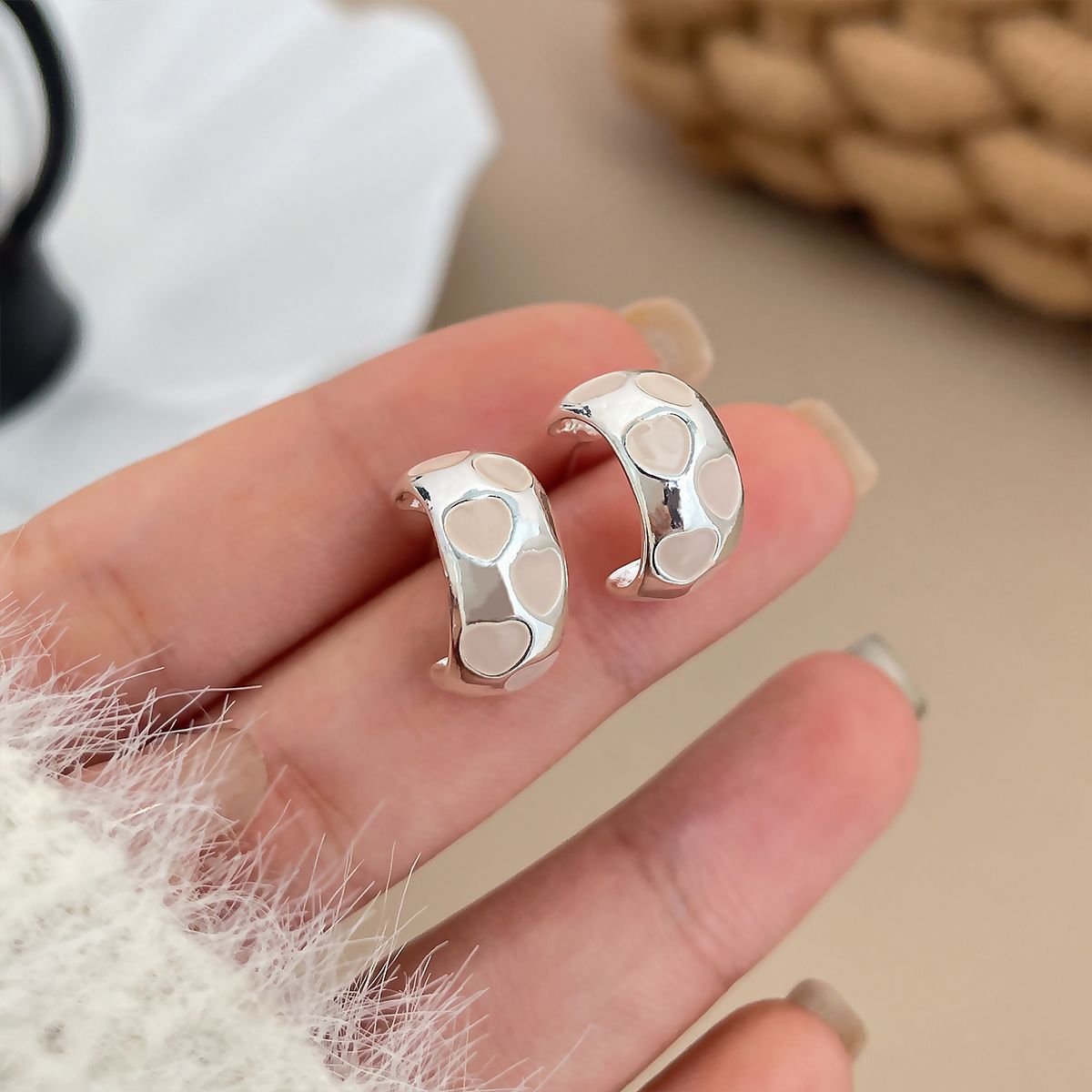 Women's Color Drop Oil Geometric Stars Type Rings