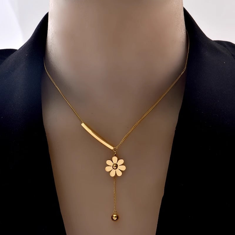 Women's No Fading Cold Style Temperamental Tassels Exquisite Clavicle Chain Necklaces