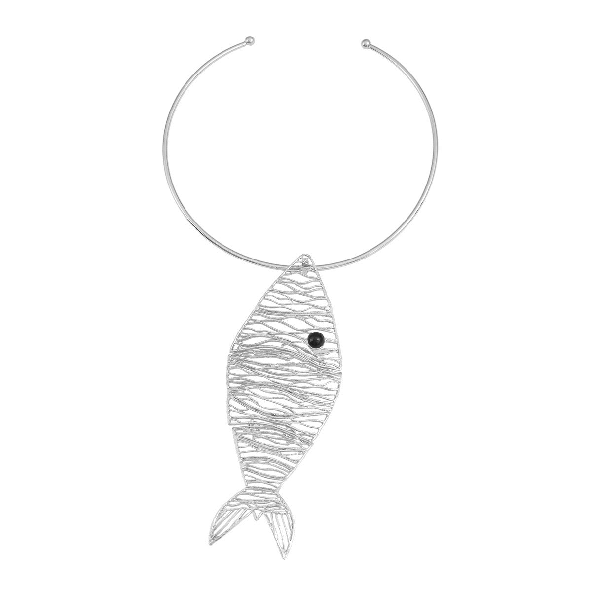Fish-shaped Female Hip Hop Trend Metal Necklaces
