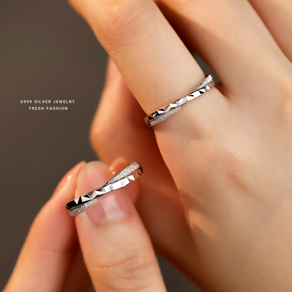 Women's & Men's Valentine's Day Star Sea Couple Simple Rings