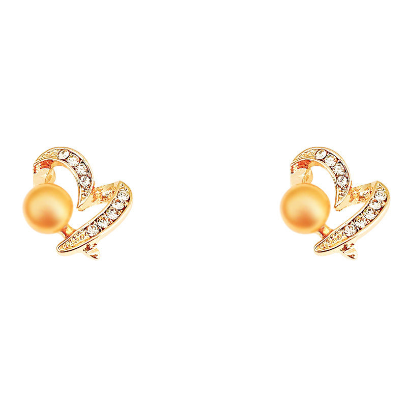 Women's Small Hollow Heart Ear Trendy Light Luxury Earrings