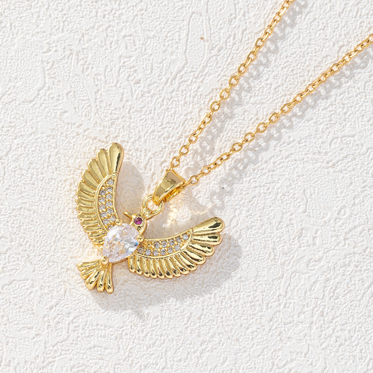Colliers minoritaires personnalisés pour femmes, ornement d'oiseau en Zircon