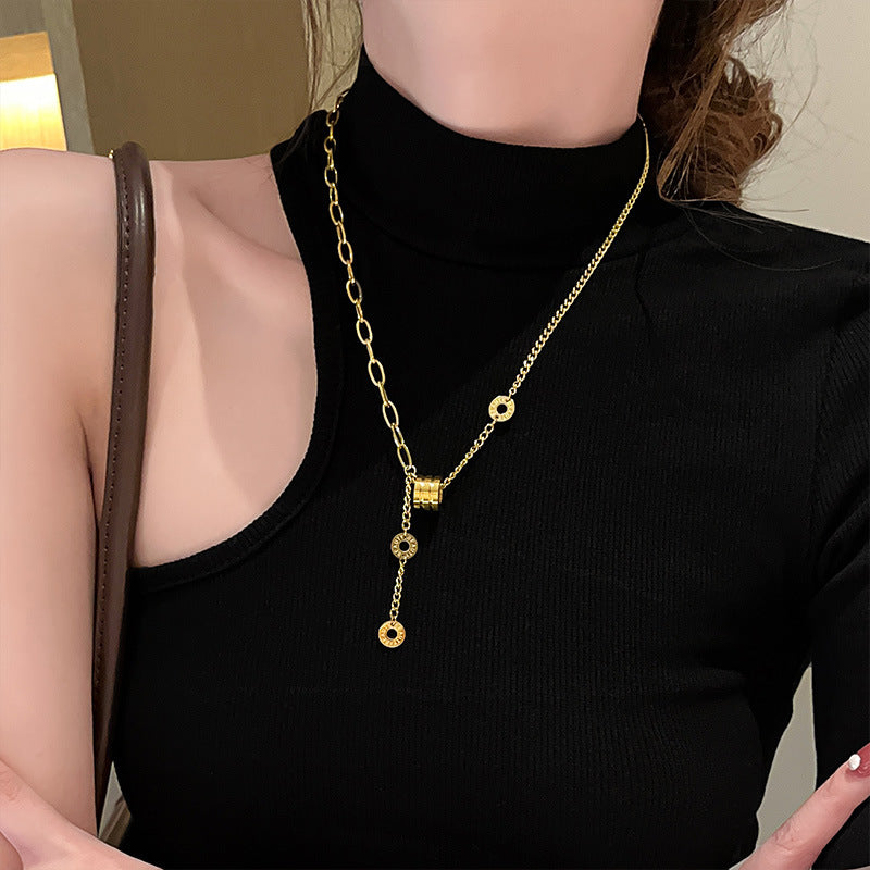 Women's Style Temperament Entry Lux High-grade Design Titanium Steel Necklaces