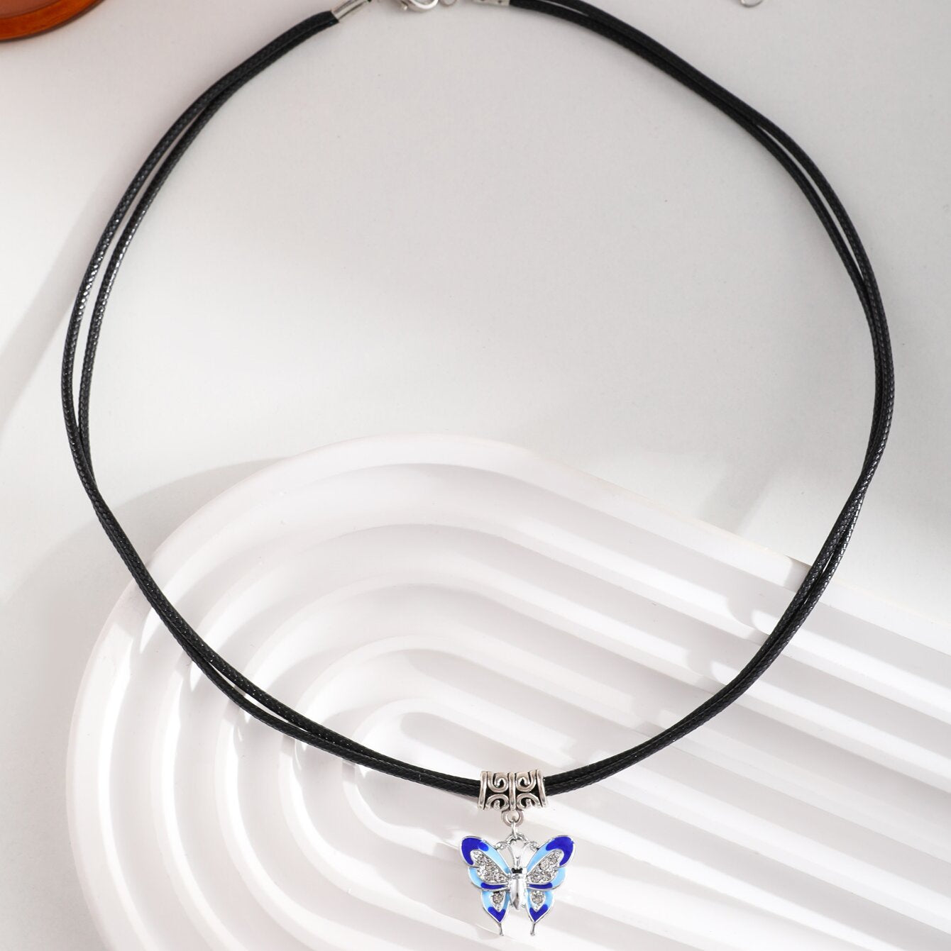 Colliers de chaîne de clavicule de Niche de pendentif de papillon chaud