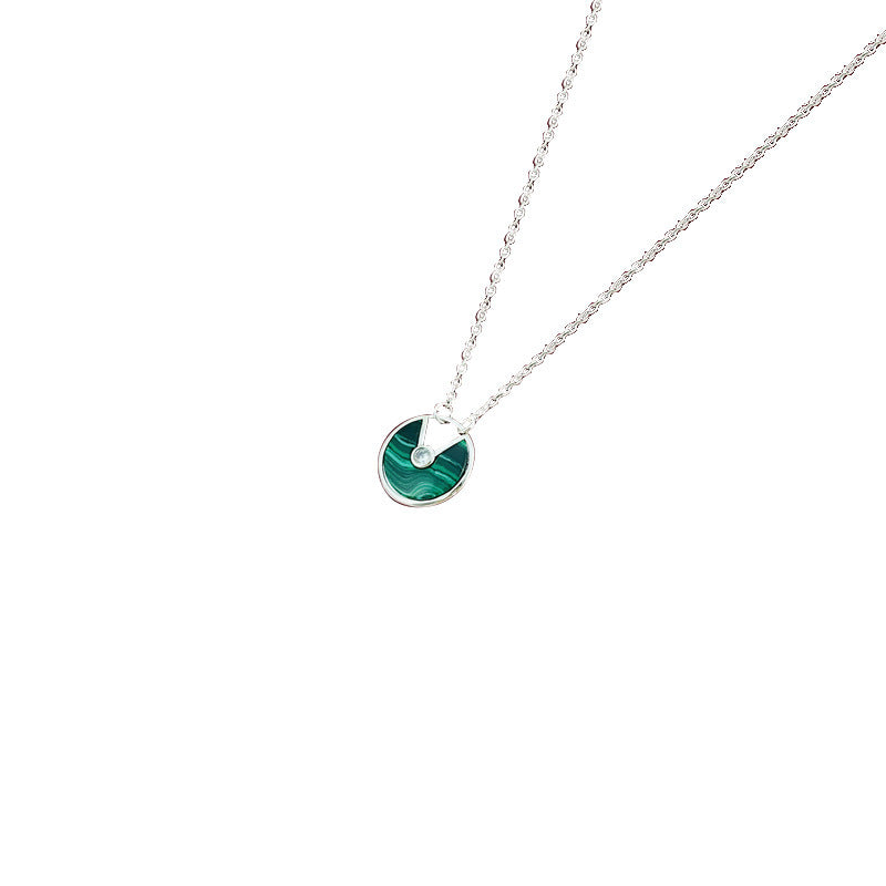 Rose Gold Plated White Shell Carnelian Clavicle Necklaces