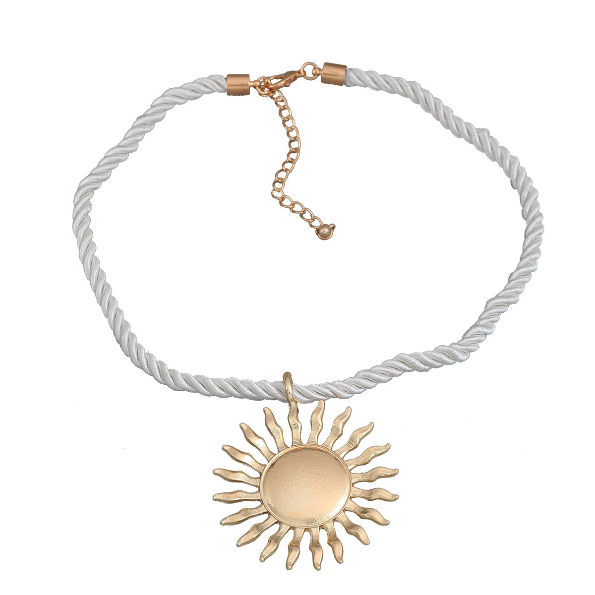 Women's Summer Sun Exaggerated Trendy Alloy Sunflower Necklaces