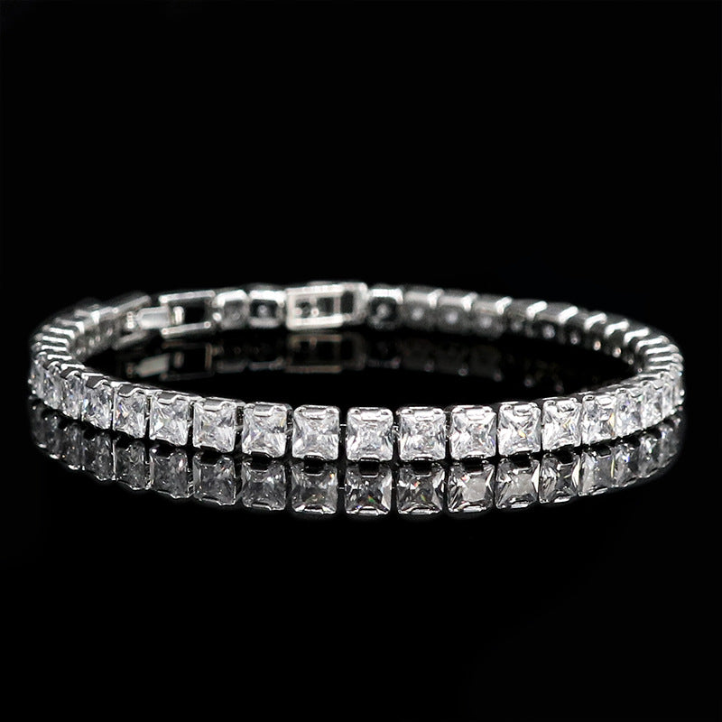 Full Diamond Clavicle Chain Female Korean Simple Temperamental Slimming Two-piece Jewelry Set