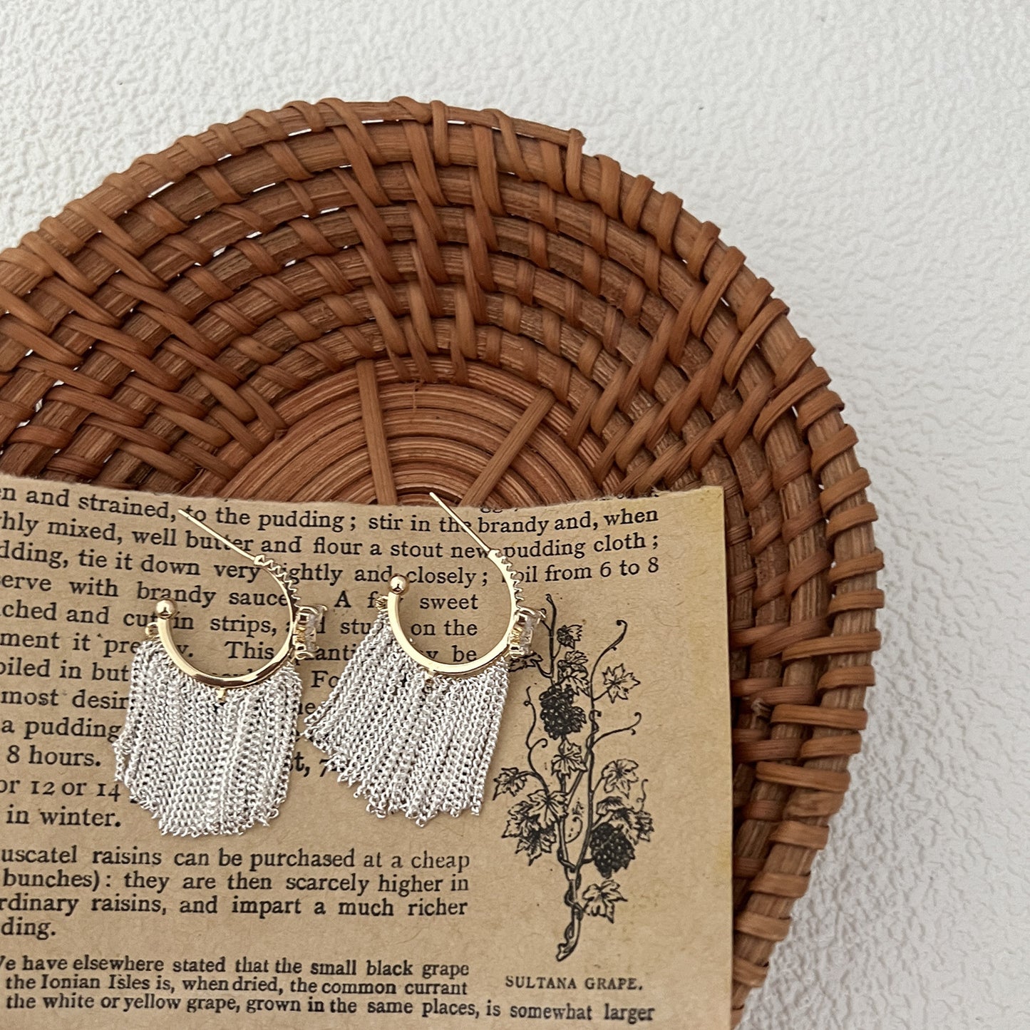 Needle Designer Model Bright Galaxy Waterfall Tassel Affordable Earrings