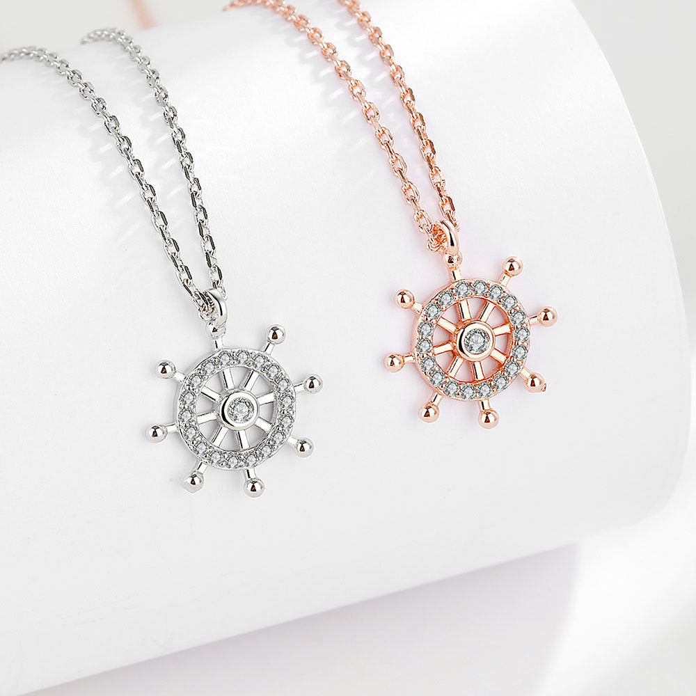 Women's Vintage Rudder Fashionable Pendant Simple Grace Personality Clavicle Chain Necklaces