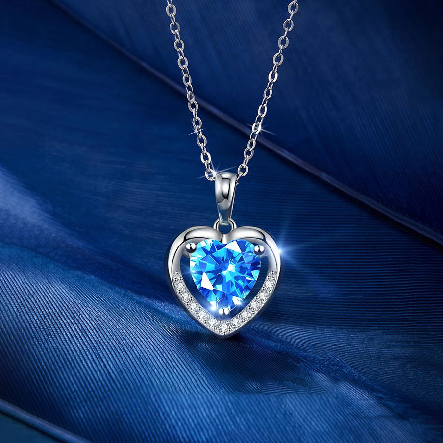 Micro Inlaid Zircon Flower Short Style Versatile Necklaces
