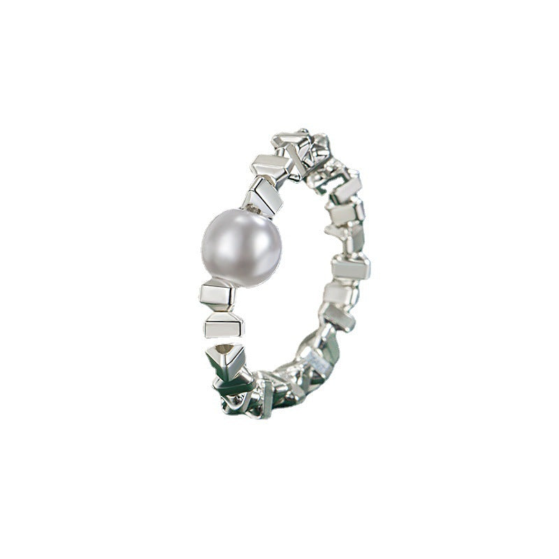 Kleine Ringe mit personalisiertem Nischendesign für Damen von Sier Pearl