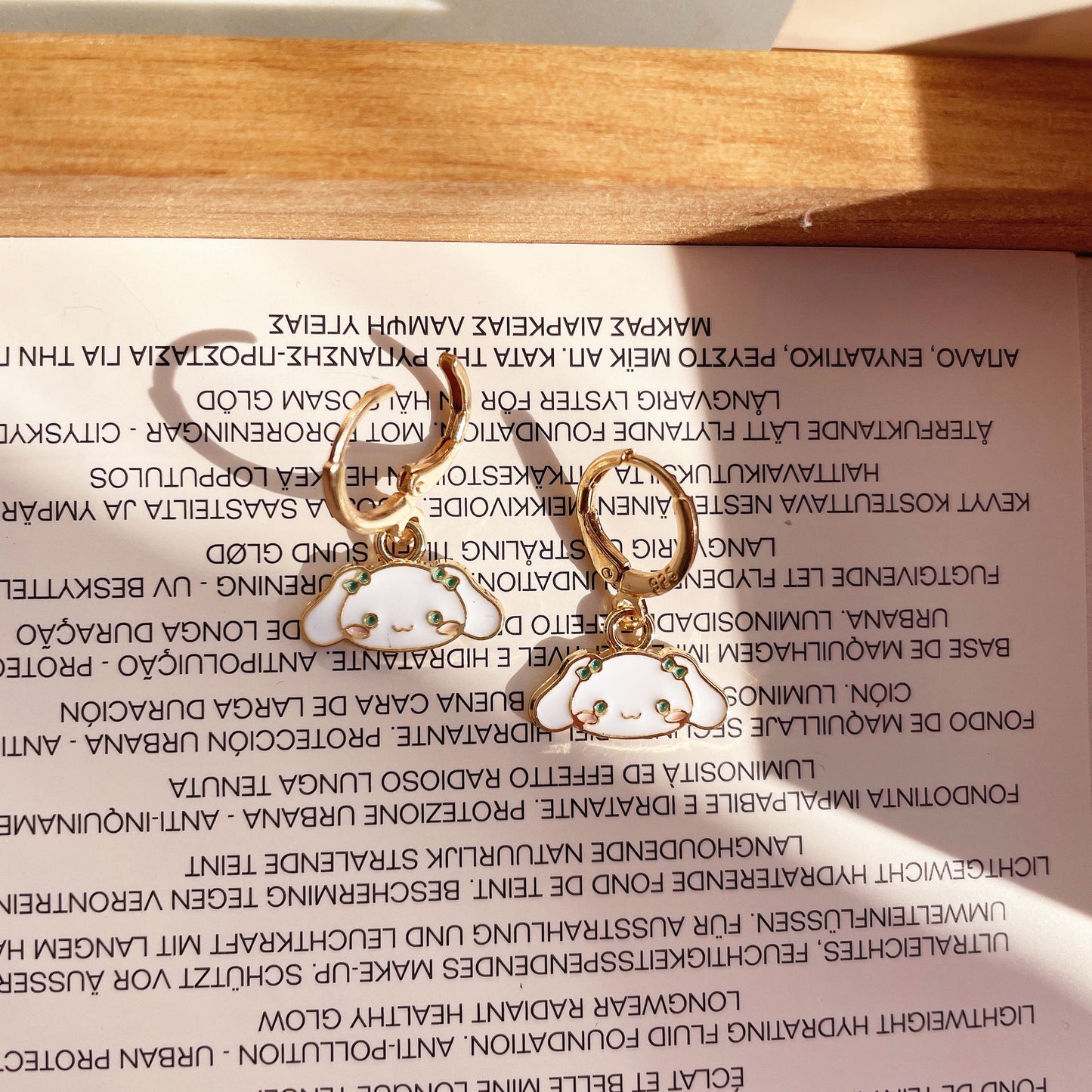 Cartoon Cute Clow Melody Sier Pin Earrings