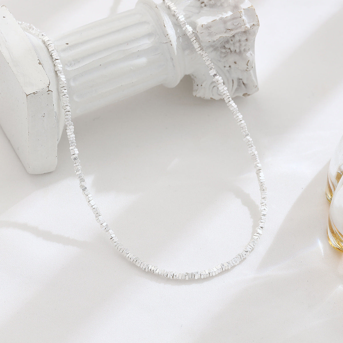 Square Small Pieces Of Temperamental Minority High-grade Ornament Necklaces