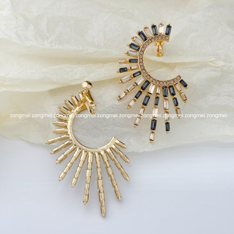 Fireworks Screw Personality High Class Elegant Design Bright Contrast Color Rings