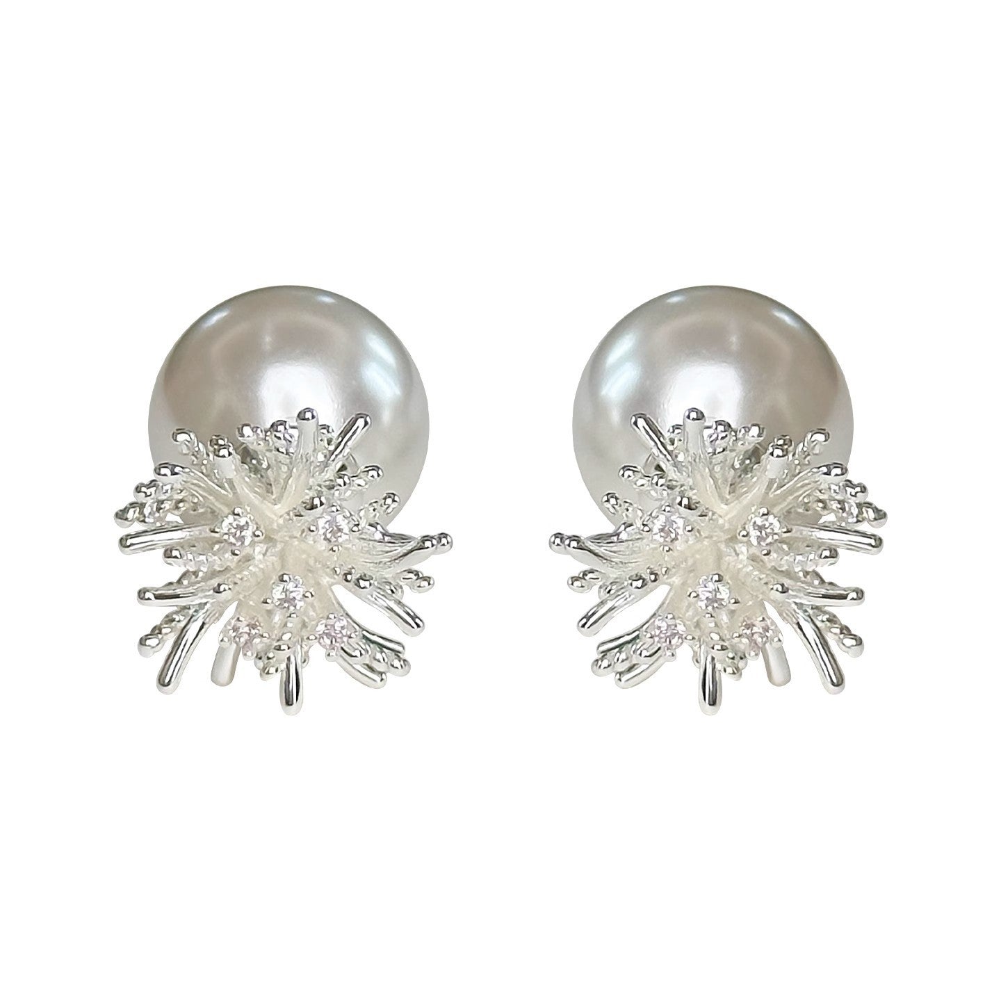 Women's One Style For Firework Pearl Niche Design Unique Fashion Exquisite Stud Earrings