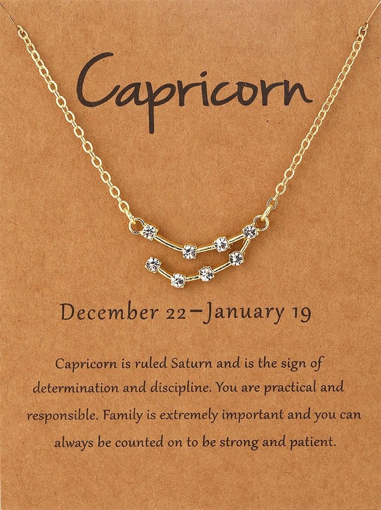 Style Simple Accessories Design Zircon Constellation Necklaces