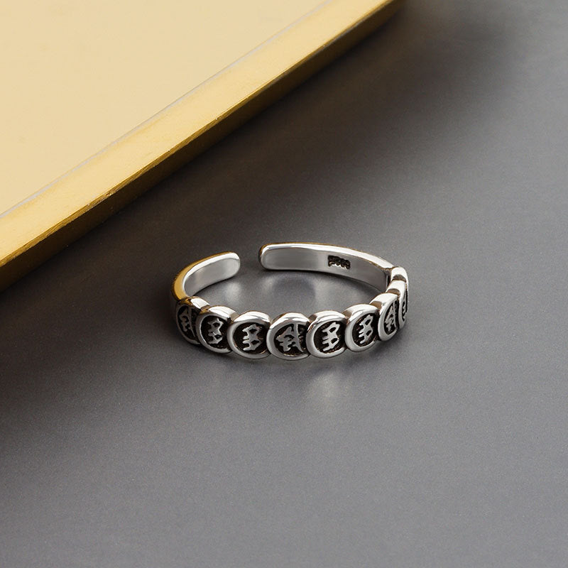 Duo weibliche trendige Ethno-Stil Vintage offene Ringe