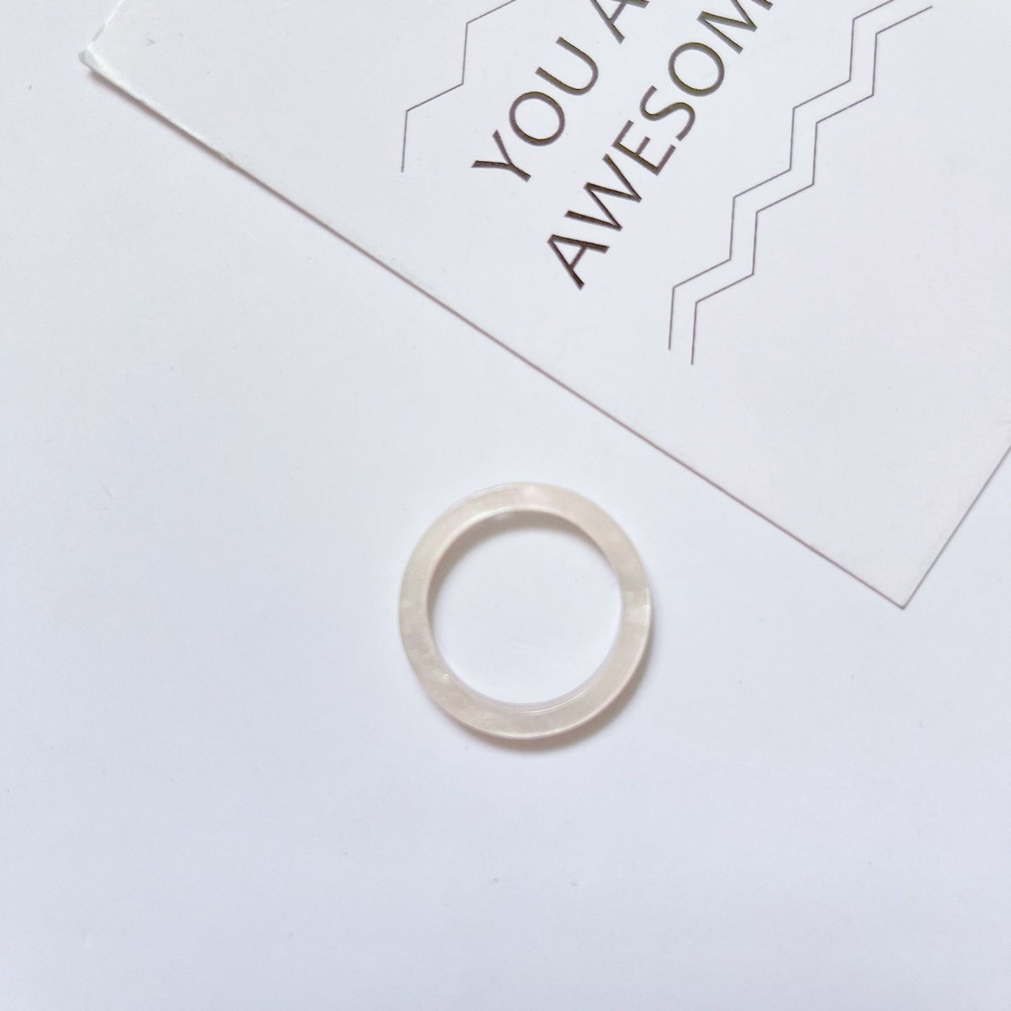 Acrylic Acetate Simple Fashion Young Personalized Rings