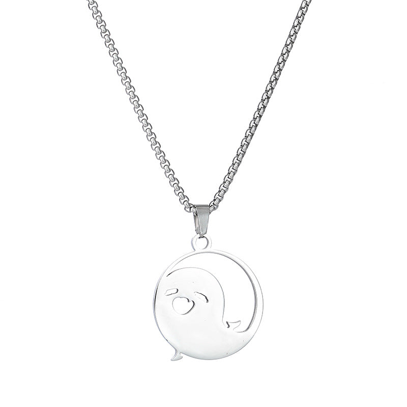 Women's & Men's & God Peripheral Titanium Steel Hip Hop Necklaces
