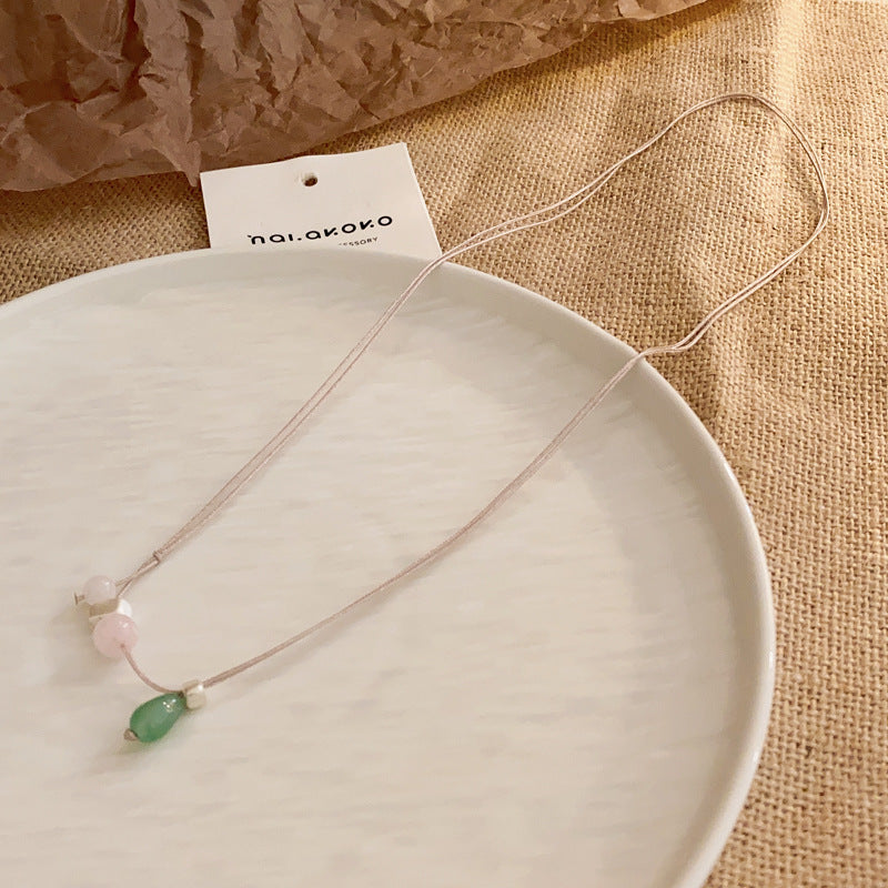 Colliers de pull en perles rétro chinois pour femmes, série Tigereye papillon